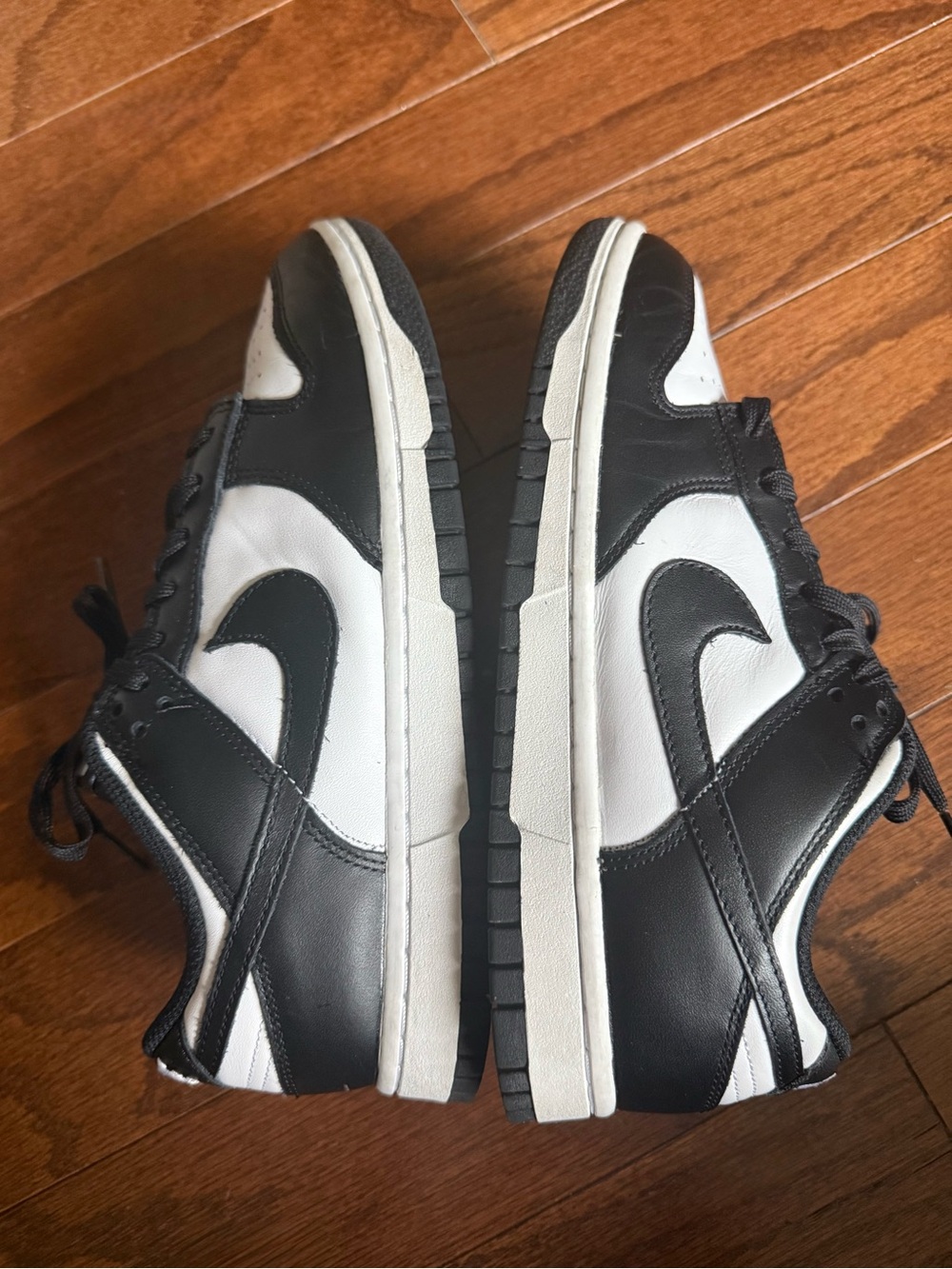 Nike Black and White Dunk Low Sneakers size us 8 women’s